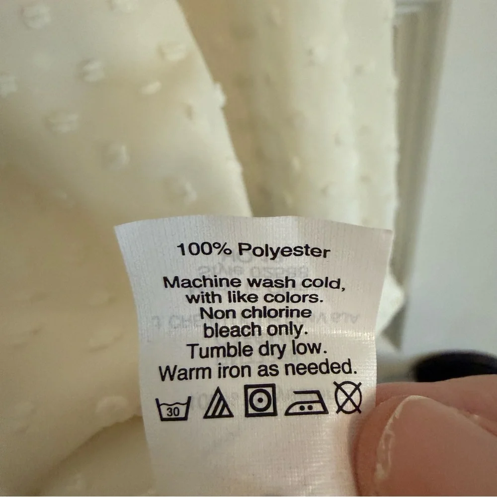 J. Crew Cream Swiss Dot